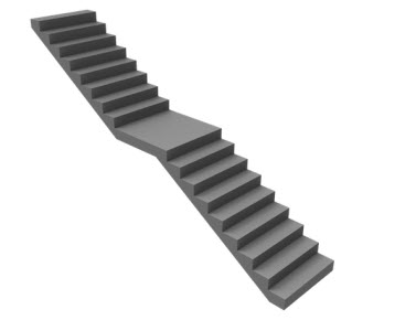 U-Shaped Stair Calculator — Half-Turn Staircase Dimensions