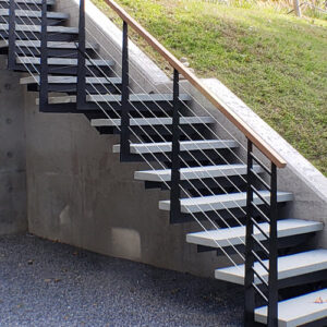 Metal Stair Stringers - Styles and Construction - Keuka Studios