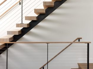 Modern Floating Stair with Hidden Hardware